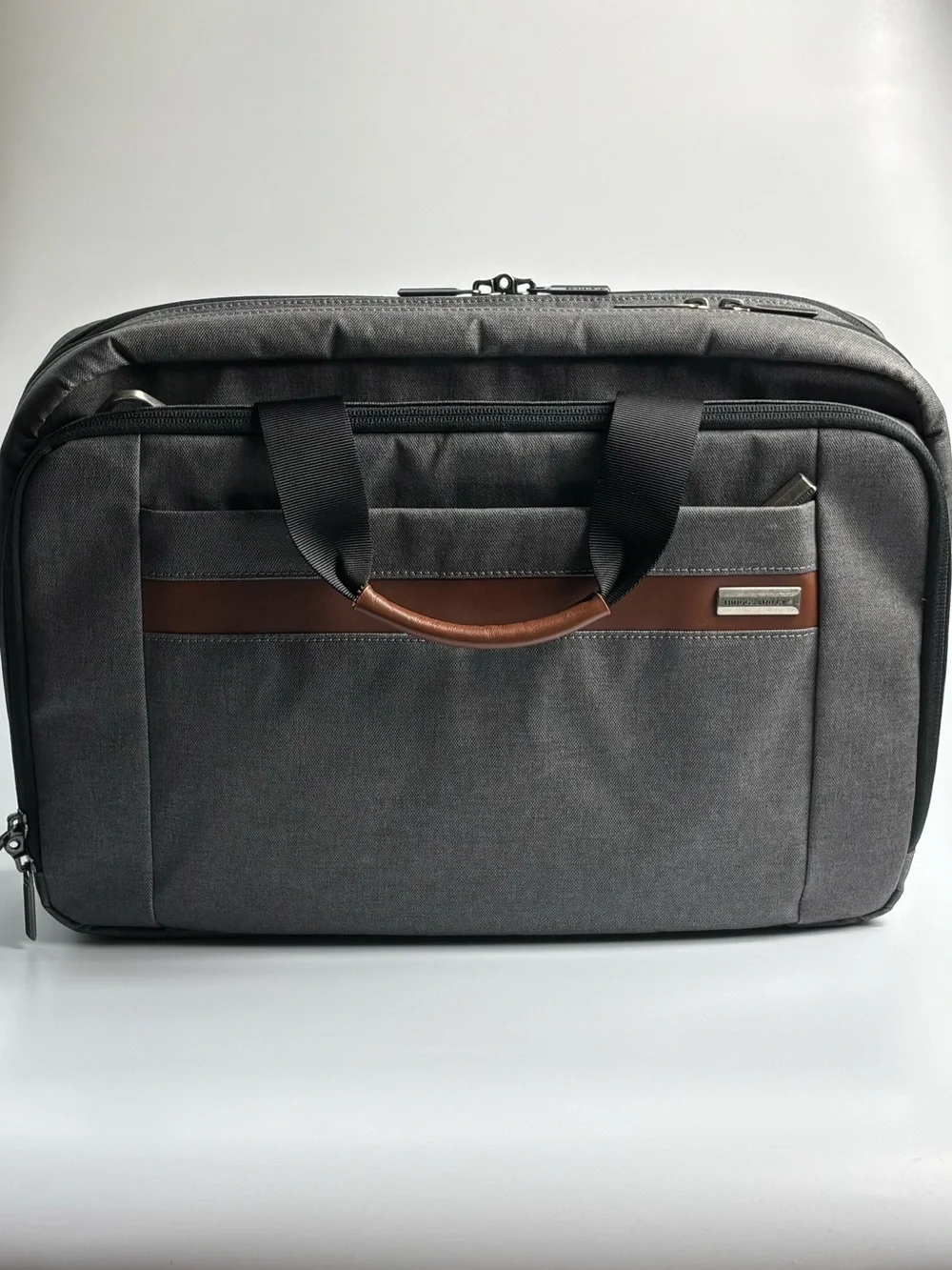 Briggs & Riley Kinzie Street 2.0 Micro Messenger Grey Bag No Shoulder Strap